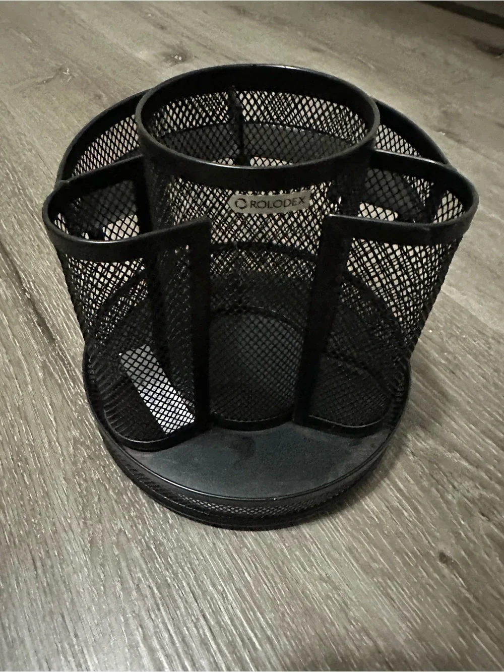 Rolodex Black Mesh Rotating Pencil Cup Organizer